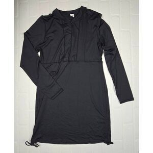 Unbranded Black 1/2 ZipUp Swim Cover up XXL